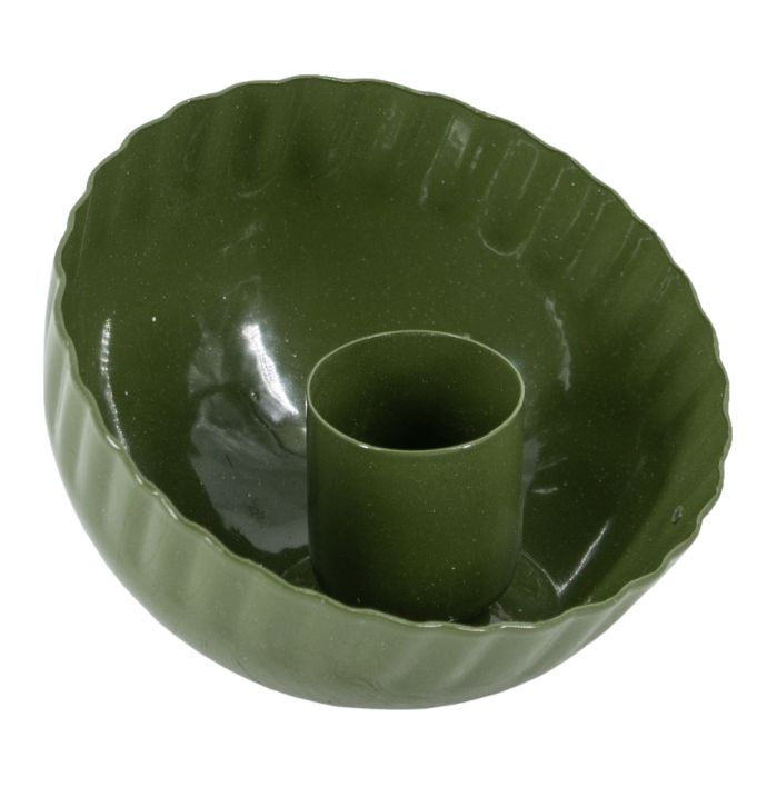 Kaarsenstandaard bowl green