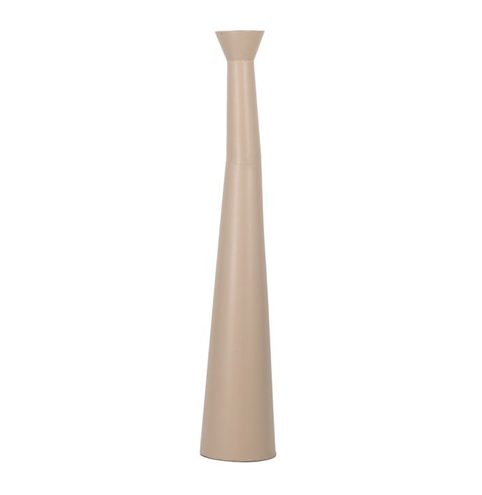 Metalen lange vaas sand texture
