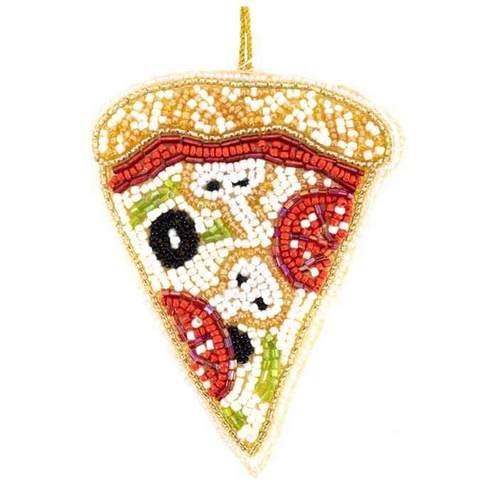 Hanger met kralen Pizza