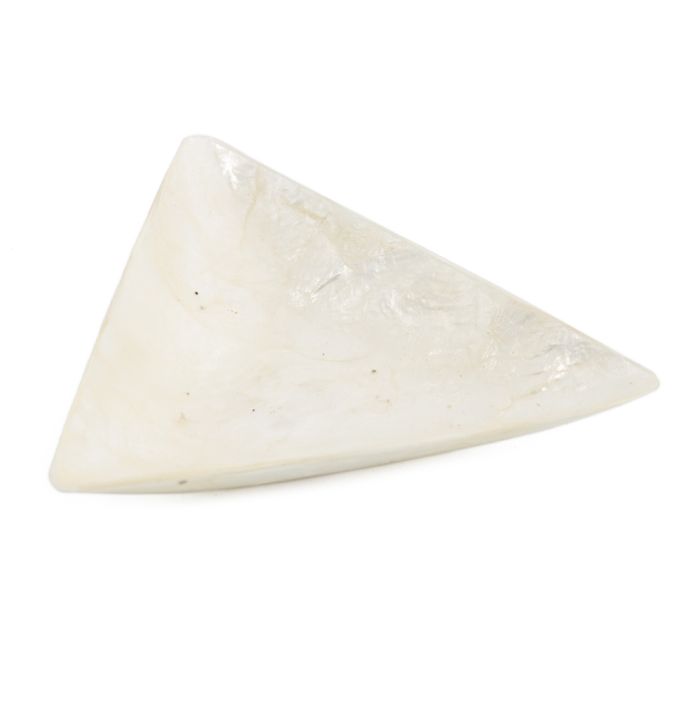 Schaaltje schelp driehoek wit
