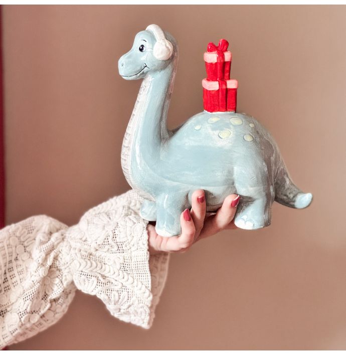 Aardewerk bakje Dino gifts