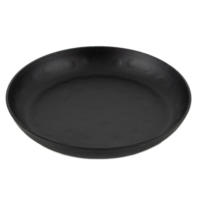 Schaaltje hammered zwart