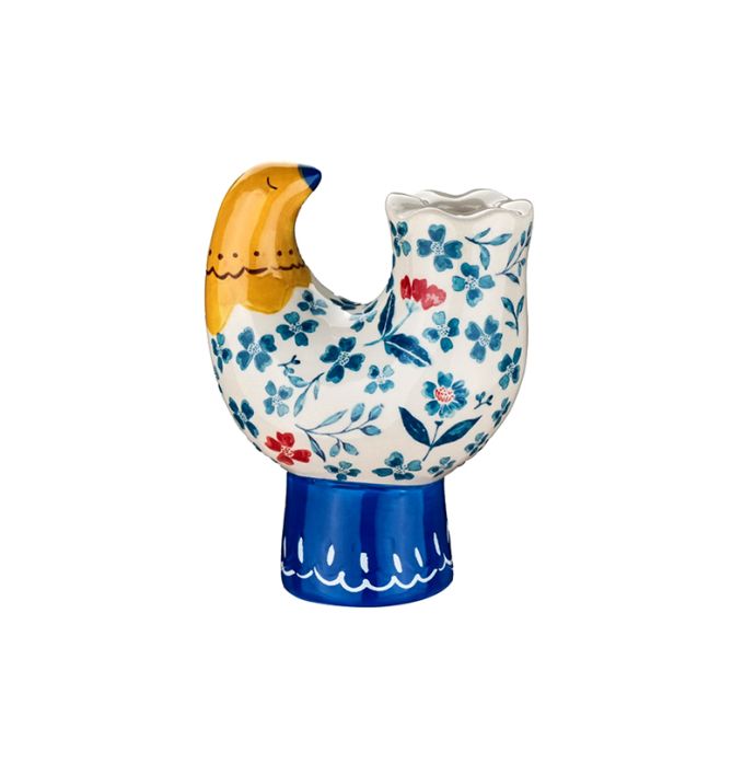 Aardewerk vaas Floral bird