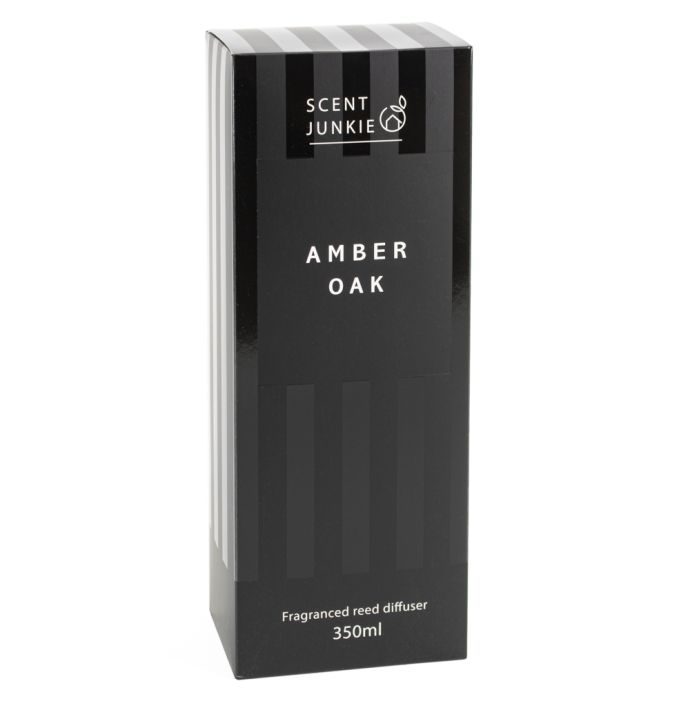 Geurdiffuser met stokjes 350ml amber oak