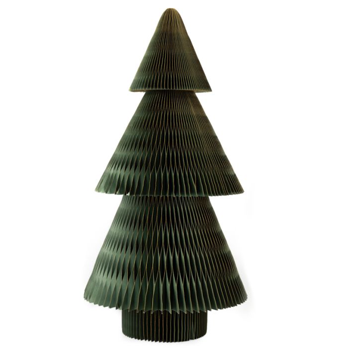 Papieren kerstboom jumbo 150cm groen