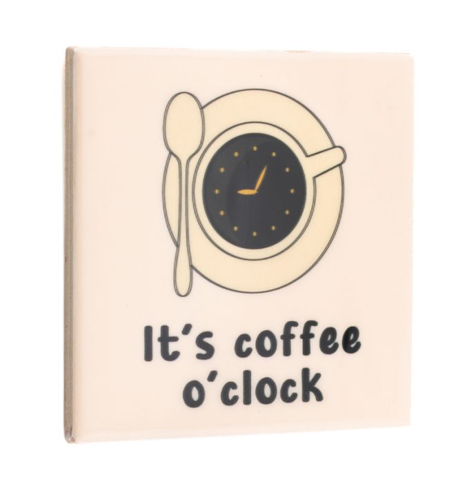 Tegeltje coffee o'clock