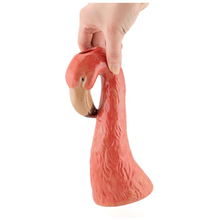 Aardewerk vaas Flamingo