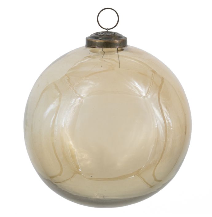 Kerstbal glas goud glans