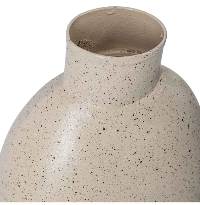 Metalen vaas zand dots