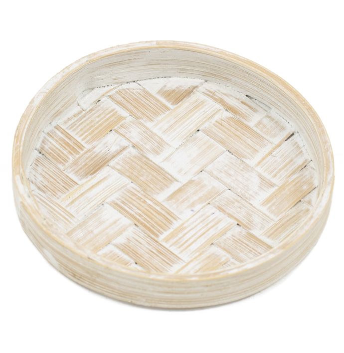 Bamboo schaaltje whitewash