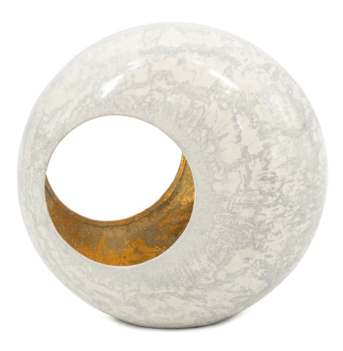 Standing egg windlicht cream