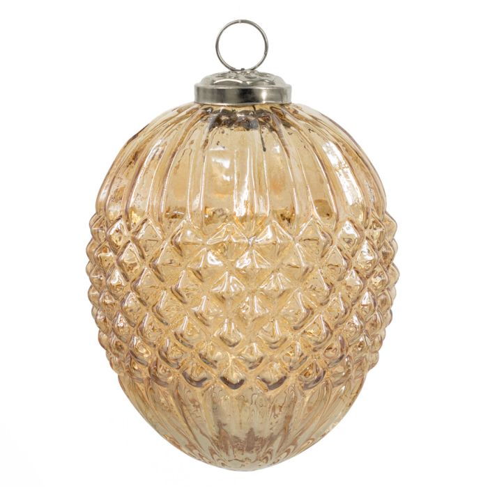 Kerstbal - Oranje - 12,5cm