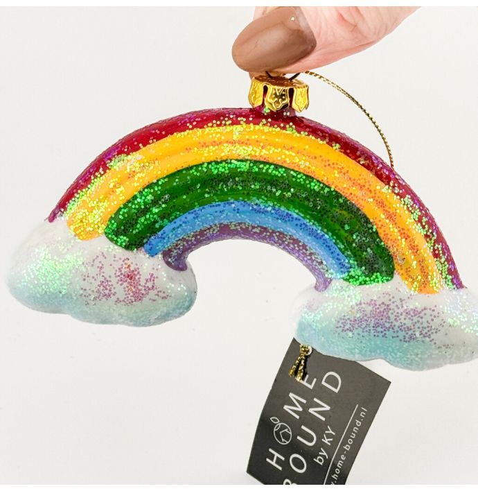 Kerstbal Hanger Regenboog