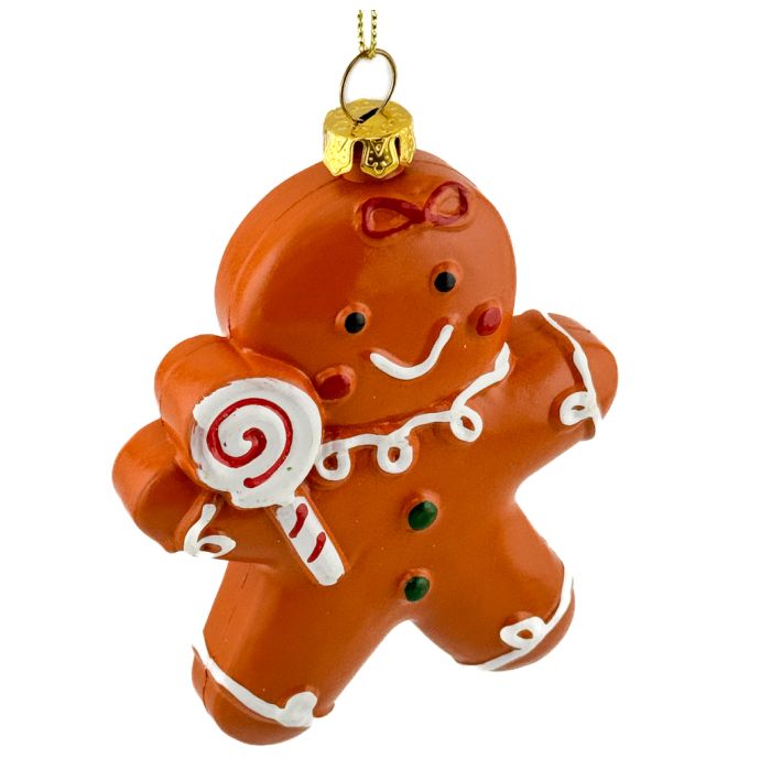Kerstbal Hanger Gingerbread poppetje