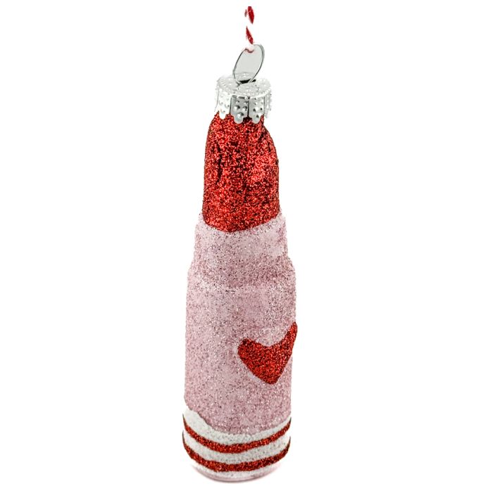 Kerstbal Hanger Lippenstift