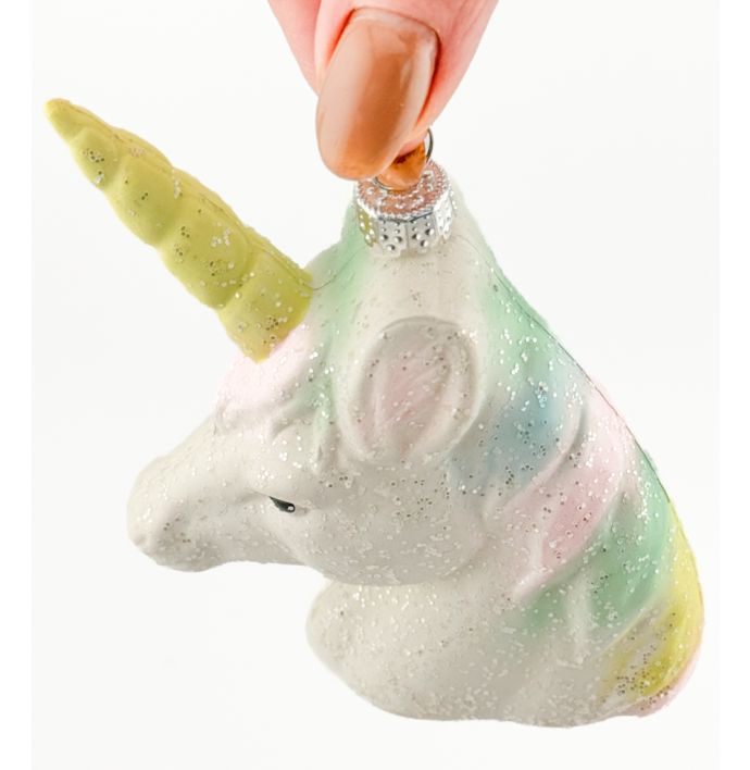 Kerstbal Hanger Unicorn - Pastel