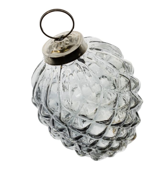 Kerstbal - Grijs - 7,5cm