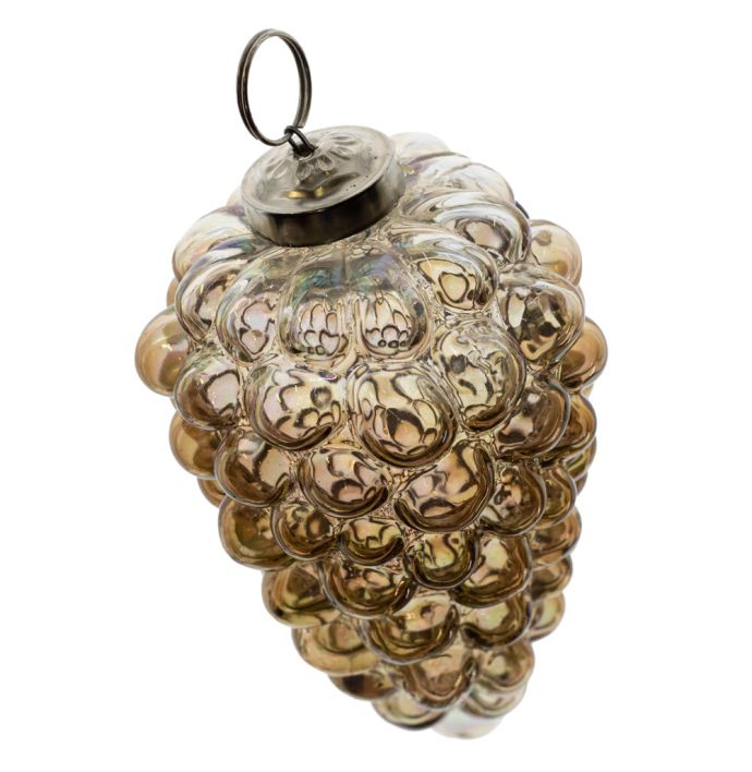 Kerstbal Bolletjes - Brons - 10cm