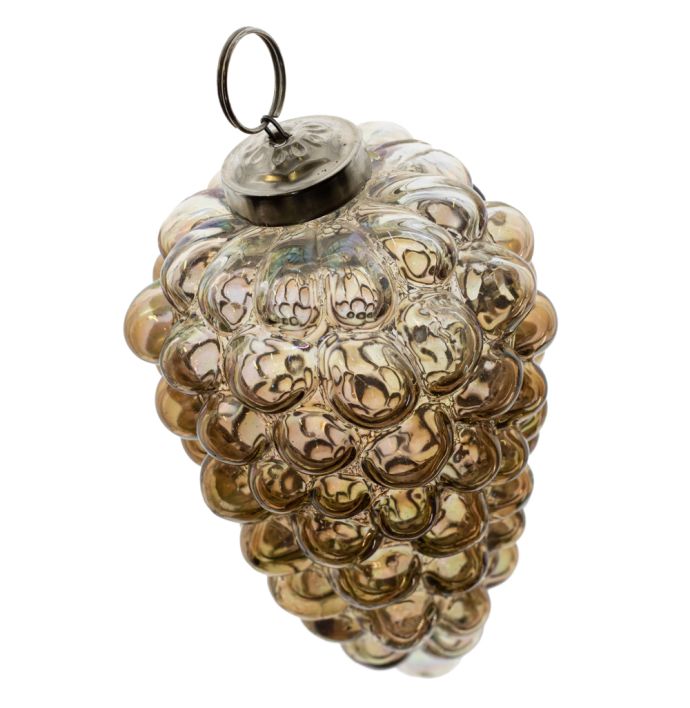 Kerstbal Bolletjes - Brons - 10cm