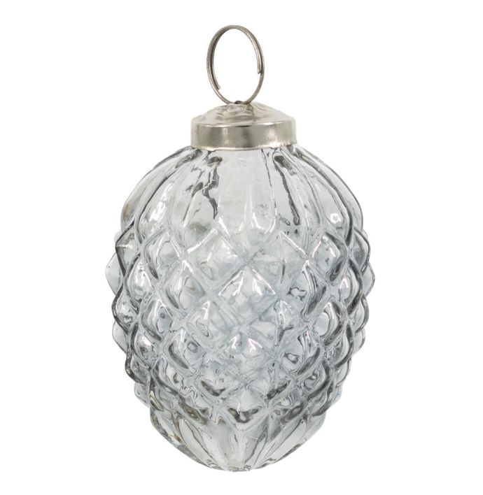 Kerstbal - Grijs - 7,5cm