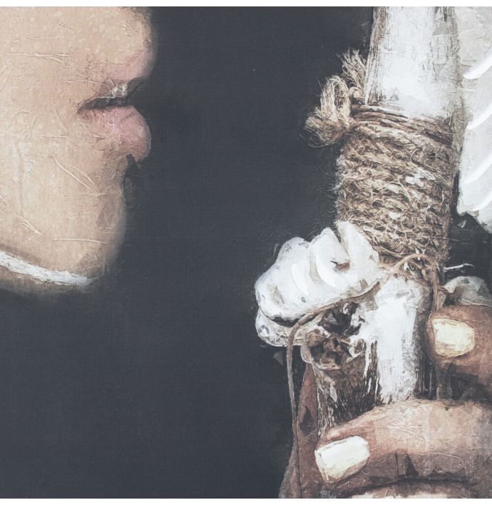 Schilderij vrouw 80x120cm