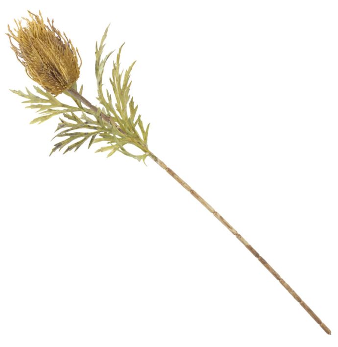 Kunstbloem banksia 69cm grijs
