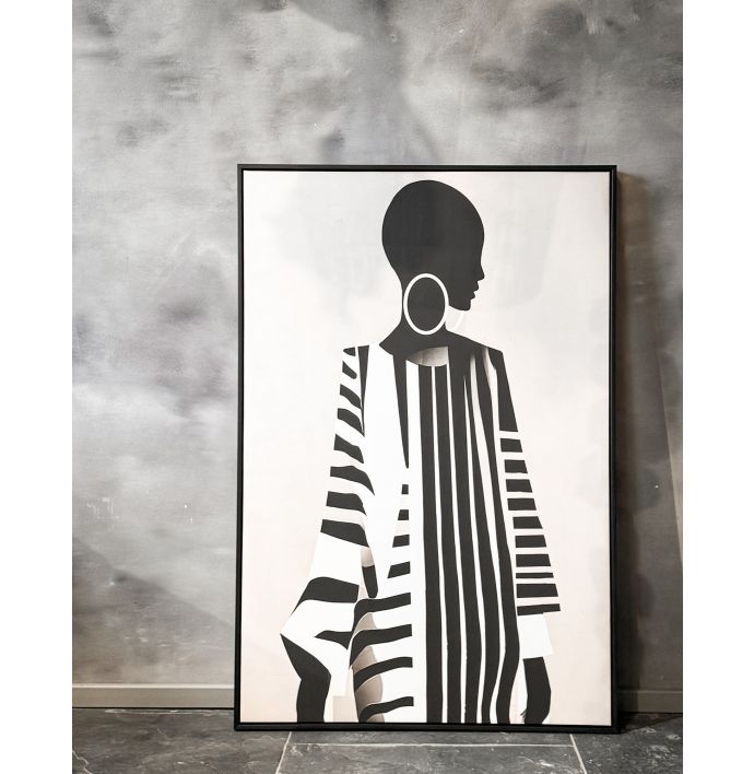 Schilderij vrouw 80x120cm