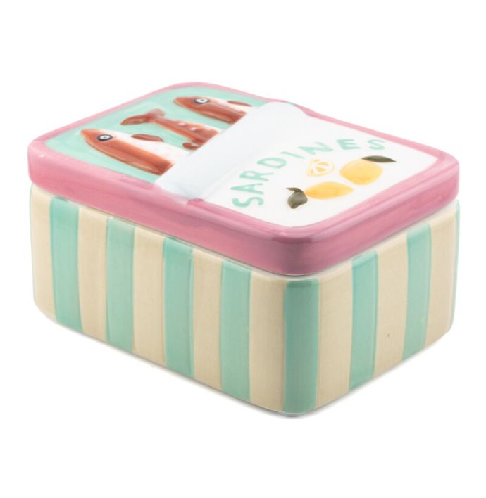 Aardewerk bakje sardines Tinka
