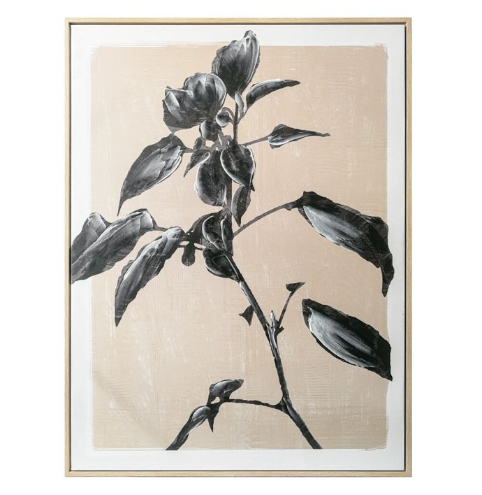 Schilderij bloem zand 85x113cm