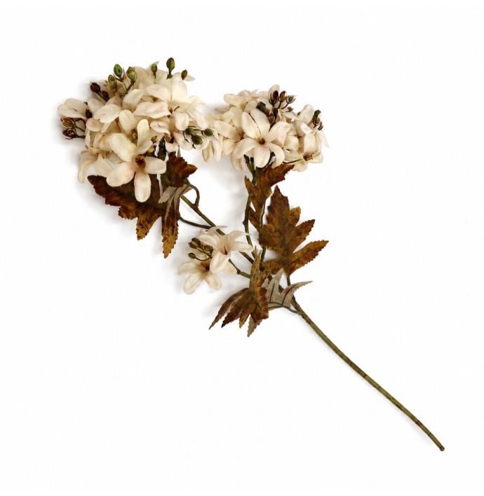 Kunstbloem Hortensia 76cm cream