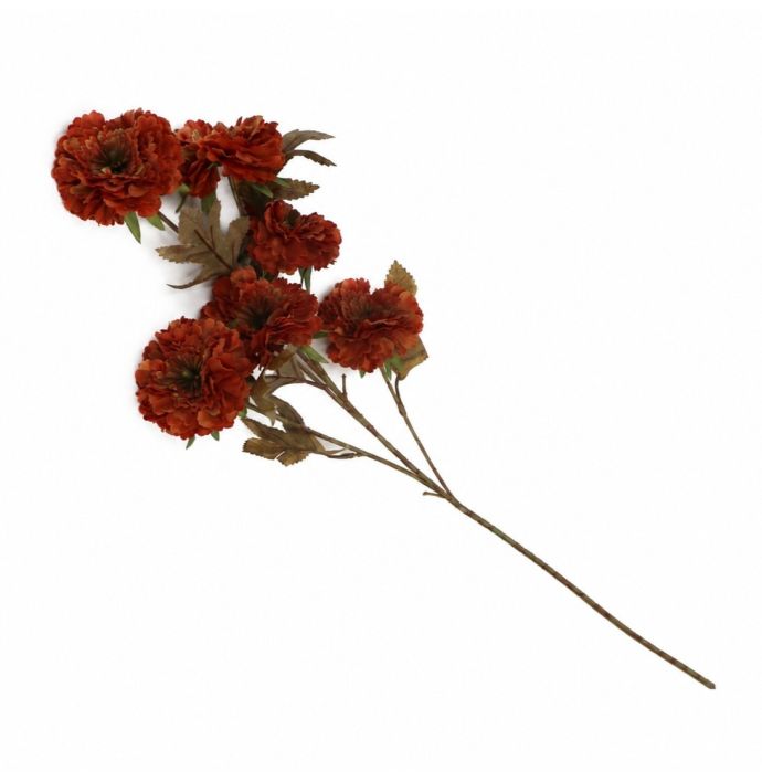 Kunstbloem Chrysant 76cm amber