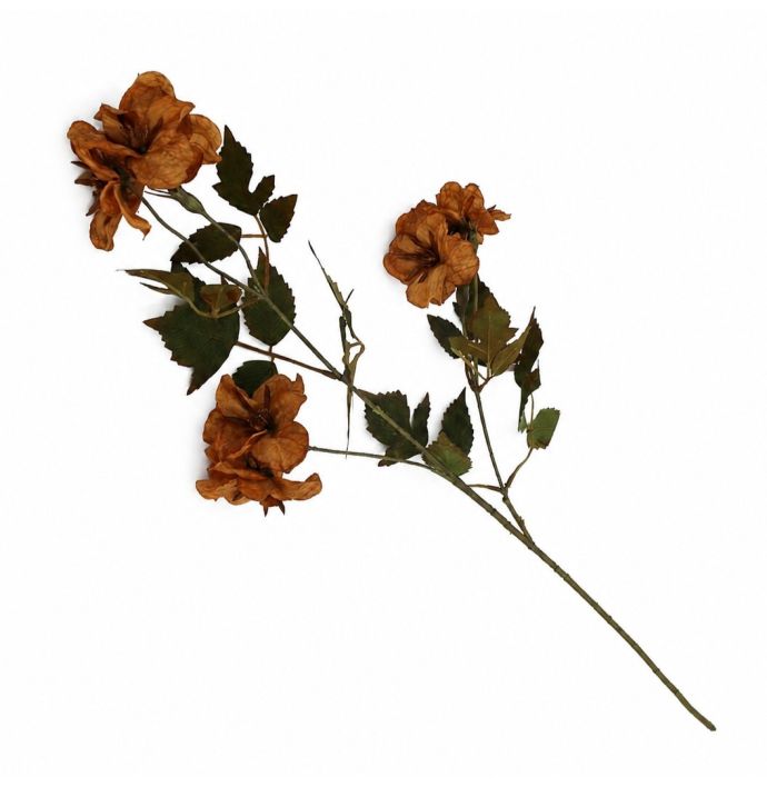 Kunstbloem Gardenia 82cm amber