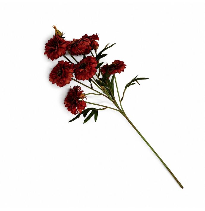 Kunstbloem Margriet 59cm burgundy