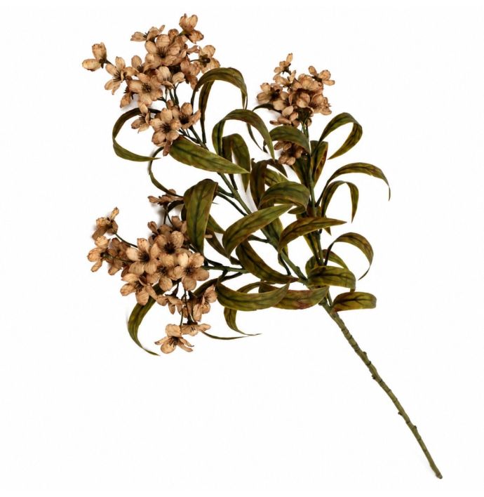 Kunstbloem Daglelie 85cm taupe