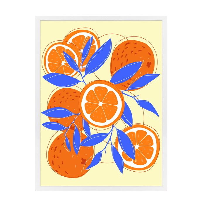 Poster in frame oranges 30x40cm