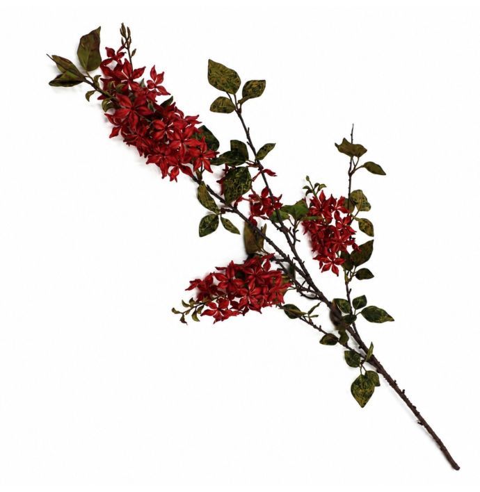 Kunstbloem Sering 127cm bordeaux