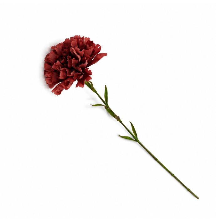 Kunstbloem anjer enkel 55cm oud roze