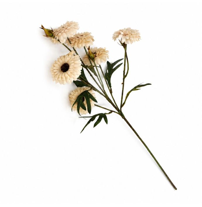 Kunstbloem Margriet 59cm cream