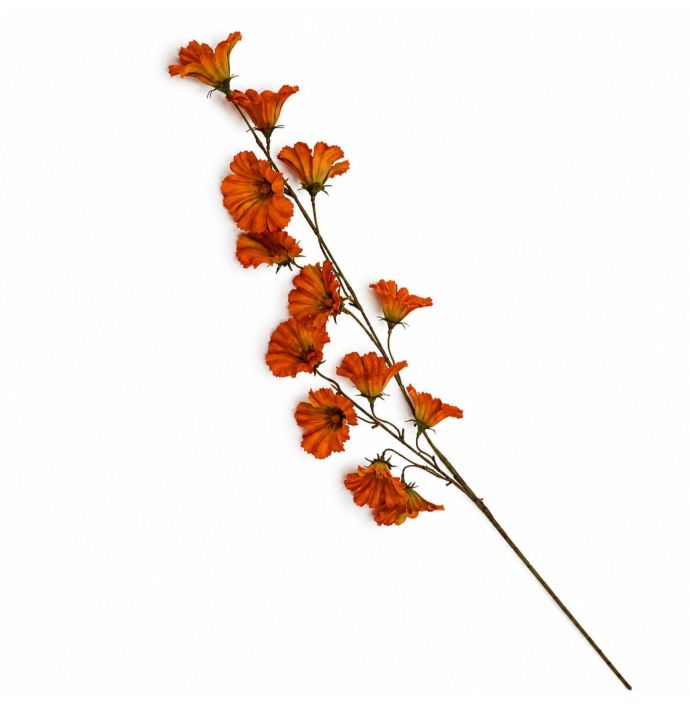 Kunstbloem Winde 113cm oranje