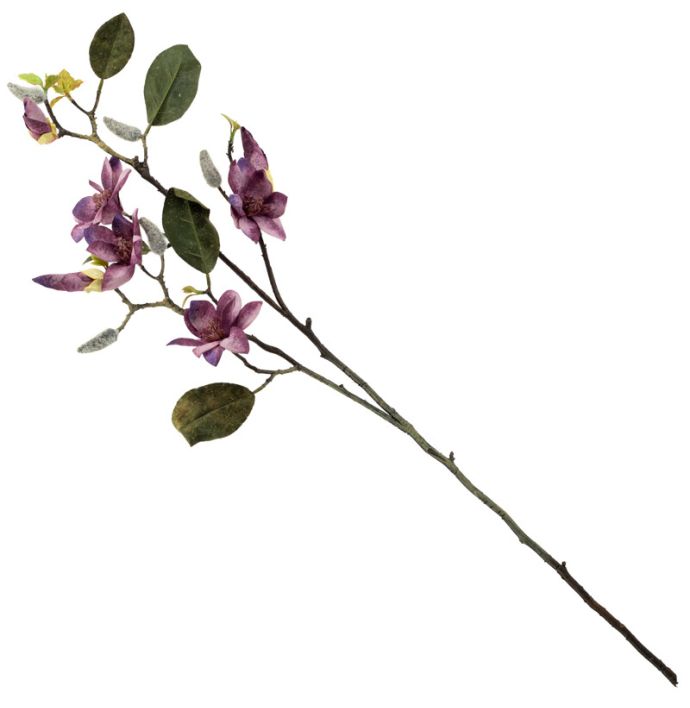 Kunsttak magnolia 86cm paars