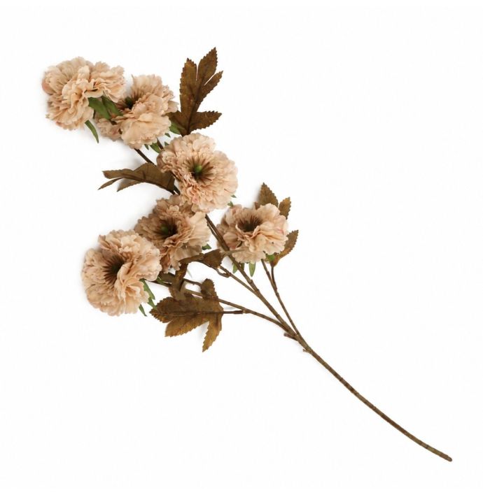 Kunstbloem Chrysant 76cm off-white