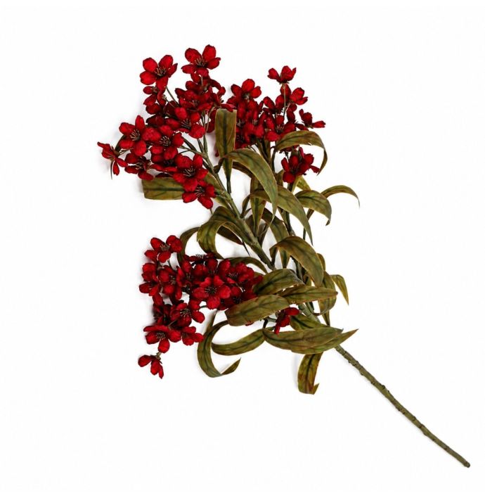 Kunstbloem Daglelie 85cm bordeaux