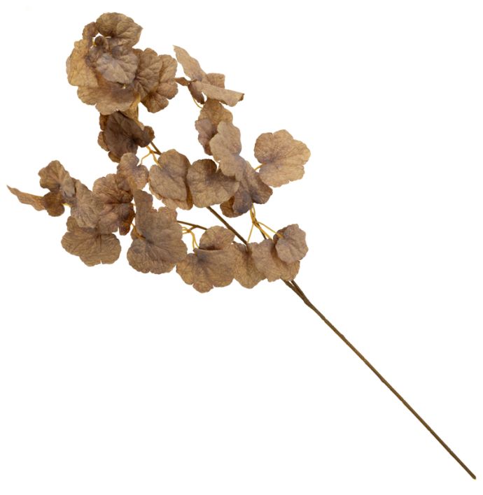 Kunstbloem Hibiscus 93cm taupe