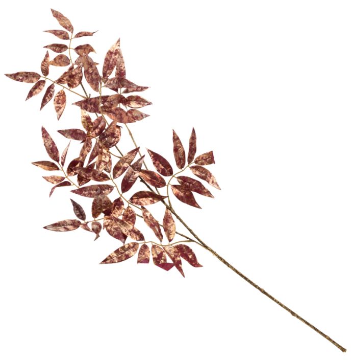Kunsttak Den glitter 94cm rood