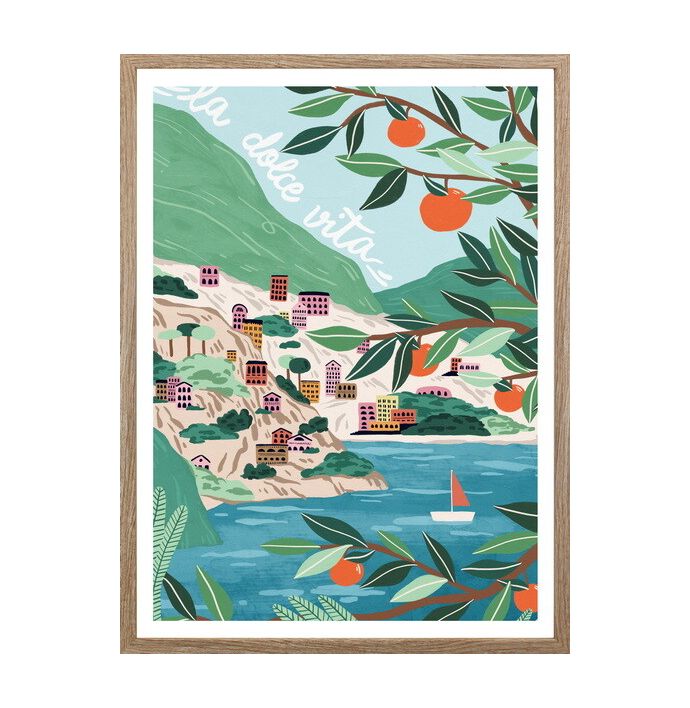 Poster in frame la dolce vita 45x60cm