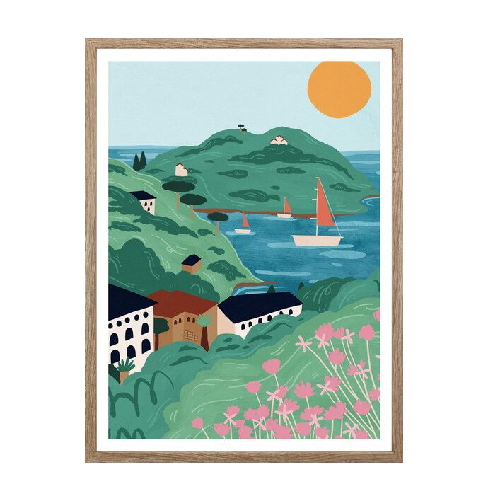 Poster in frame holiday 45x60cm