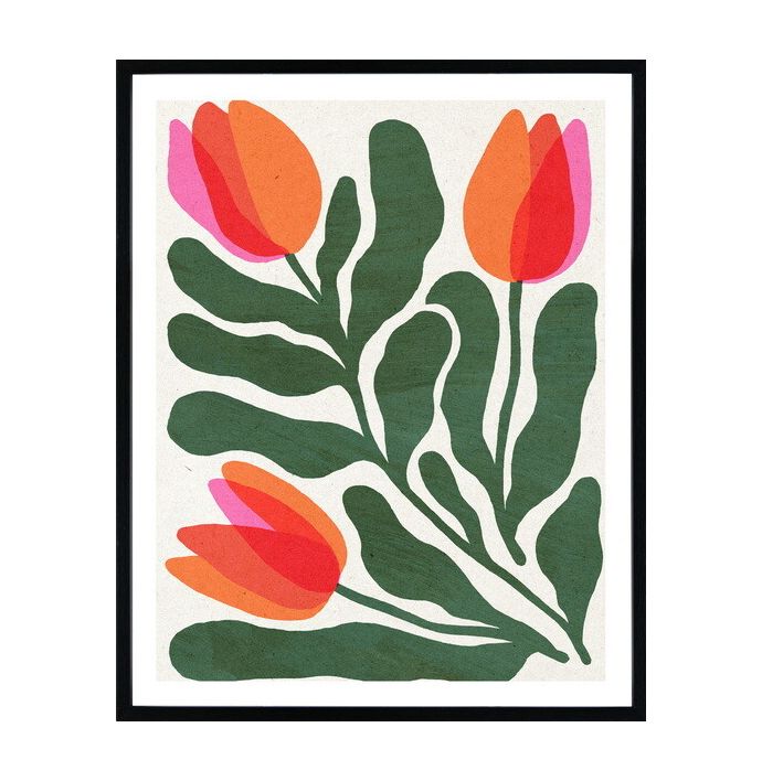 Poster in frame tulips 40x50cm