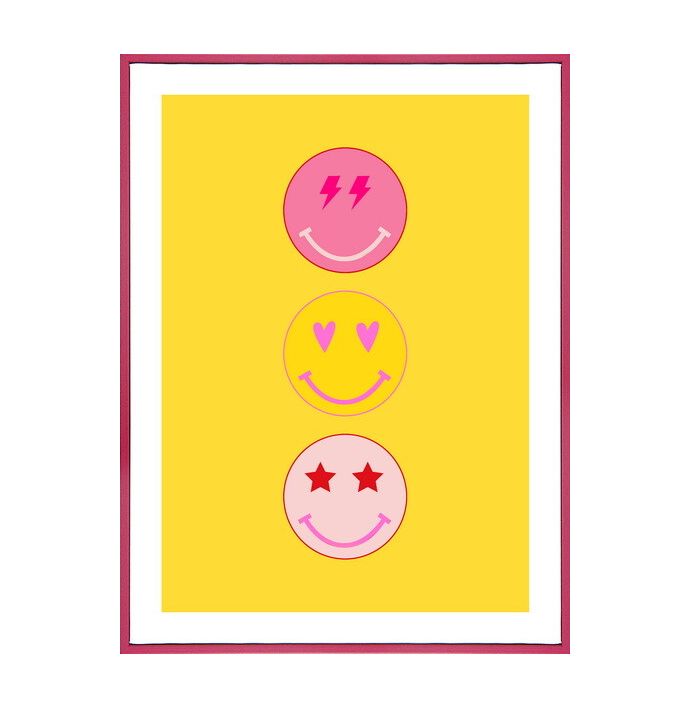 Poster in frame smile 30x40cm