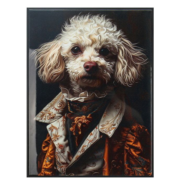Schilderij regency hond 45x60cm