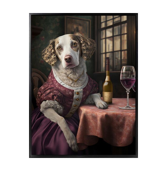 Poster in frame fancy dog 45x60cm